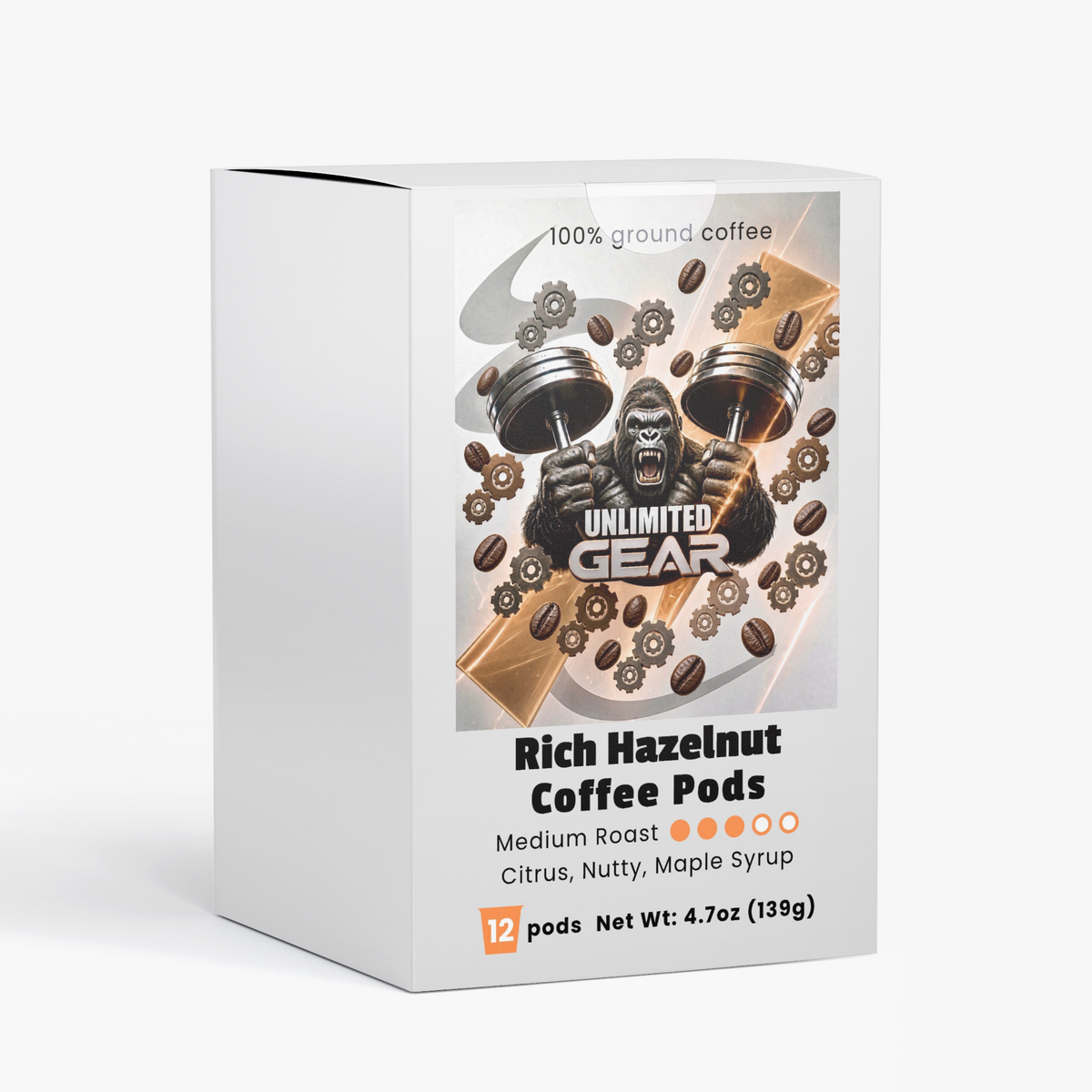 Rich Hazelnut Coffee Pods (Medium Roast)