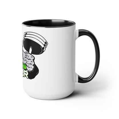 Two-Tone Coffee Mugs, 15oz