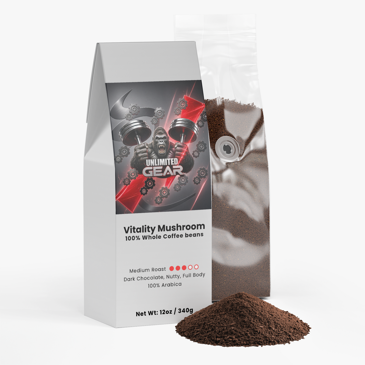 Vitality Mushroom Coffee (Medium Roast)