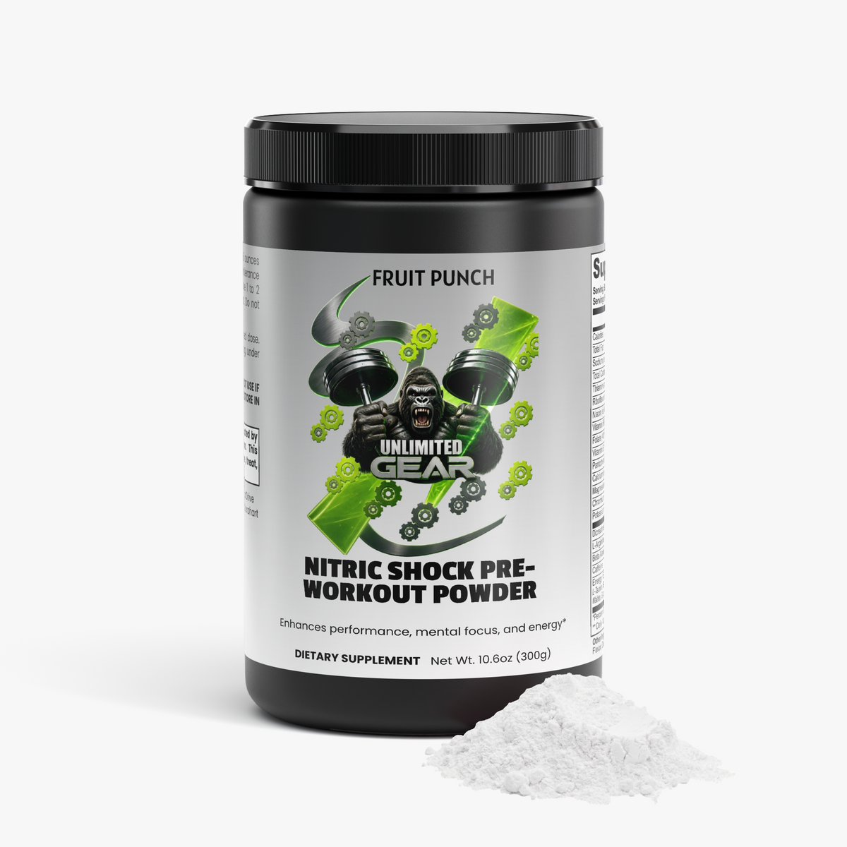 Nitric Shock Pre-Workout Powder (Fruit Punch)