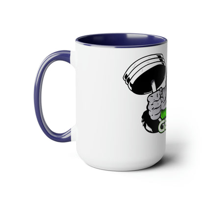 Two-Tone Coffee Mugs, 15oz